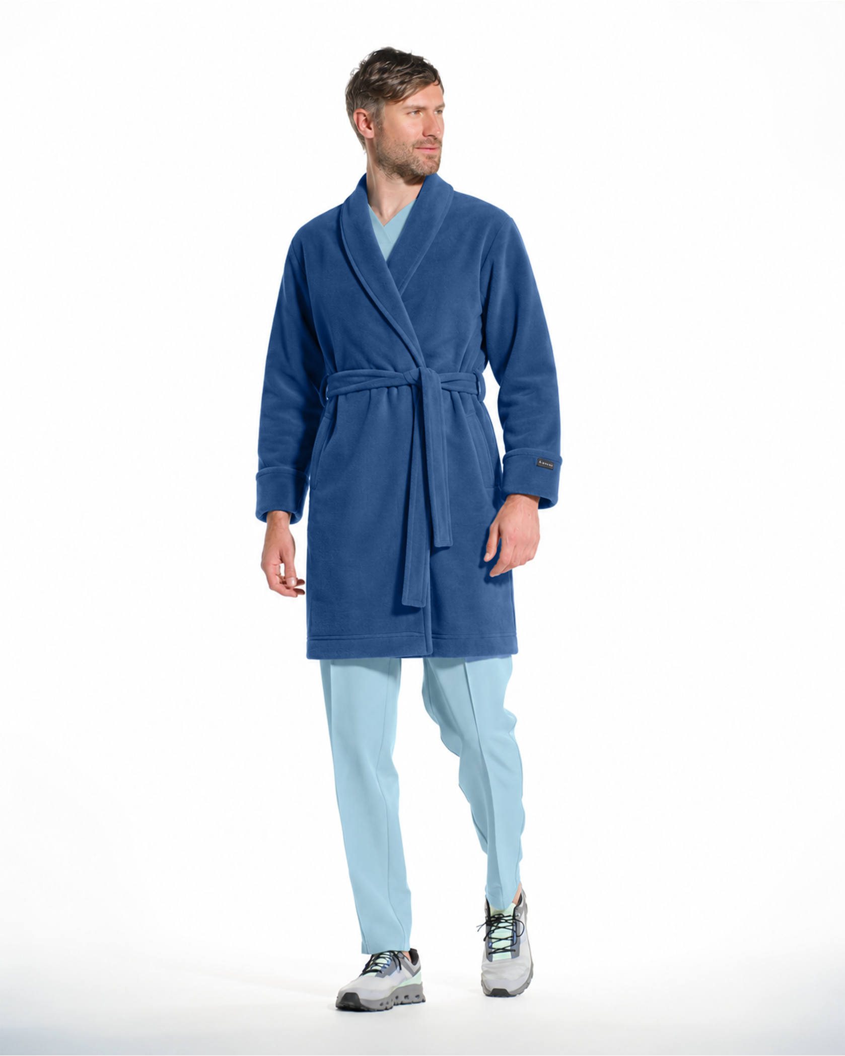 Halat medical barbati NORD navy - Detalii close up