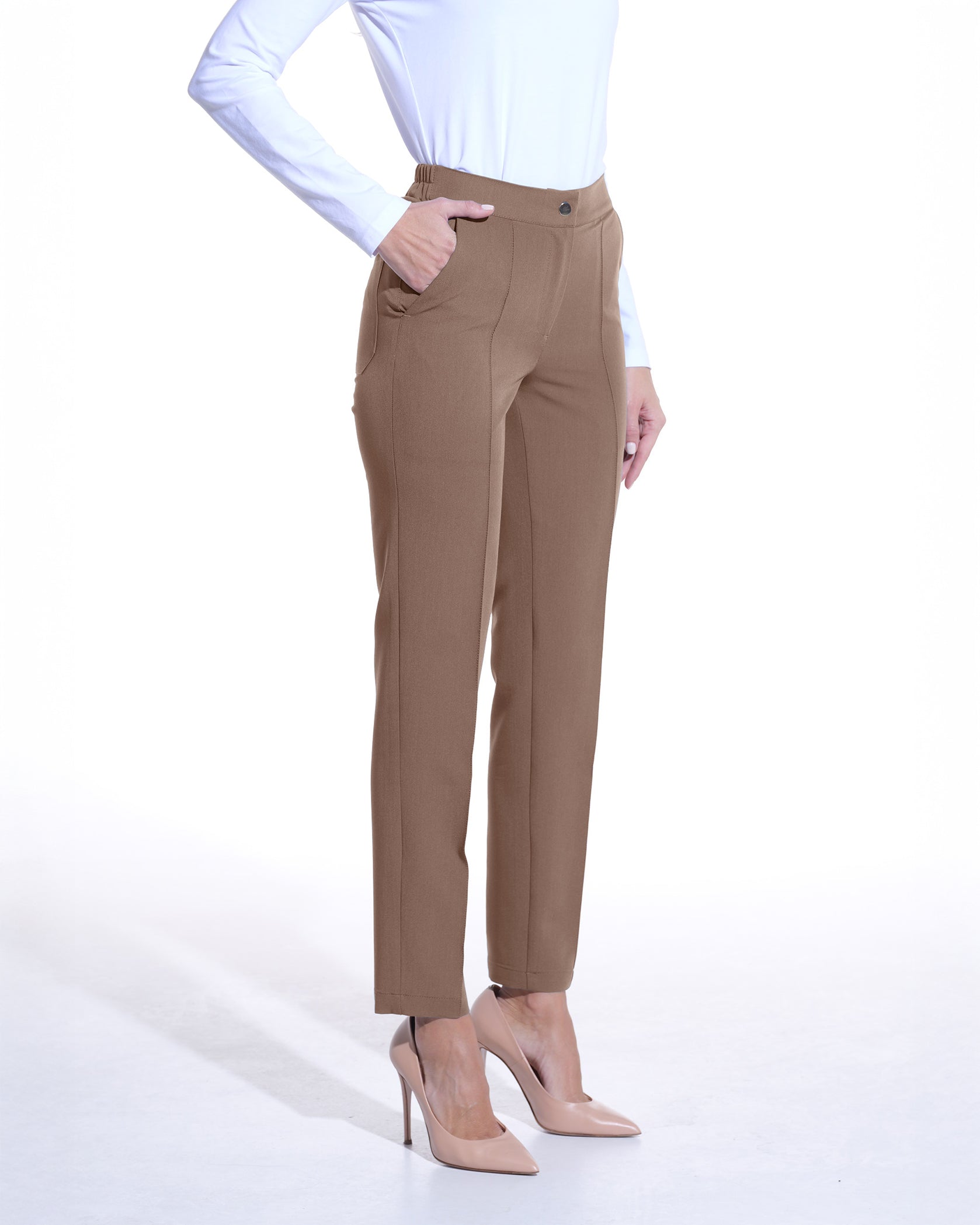 NOVUM pantaloni medicali cappuccino - Imagine 4