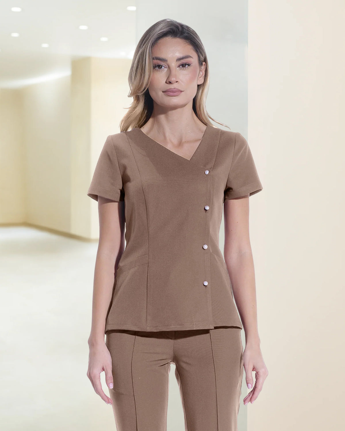 PERLA bluza medicala cappuccino