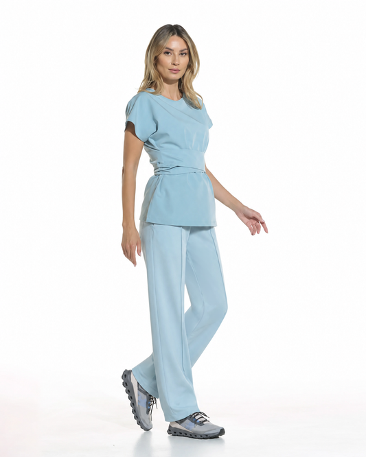 PALAZZO pantaloni medicali blue