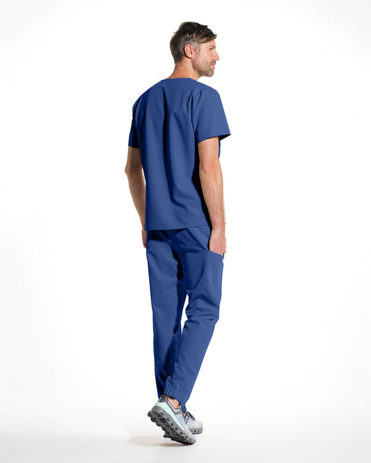 Pantaloni medicali barbati FORM royal blue
