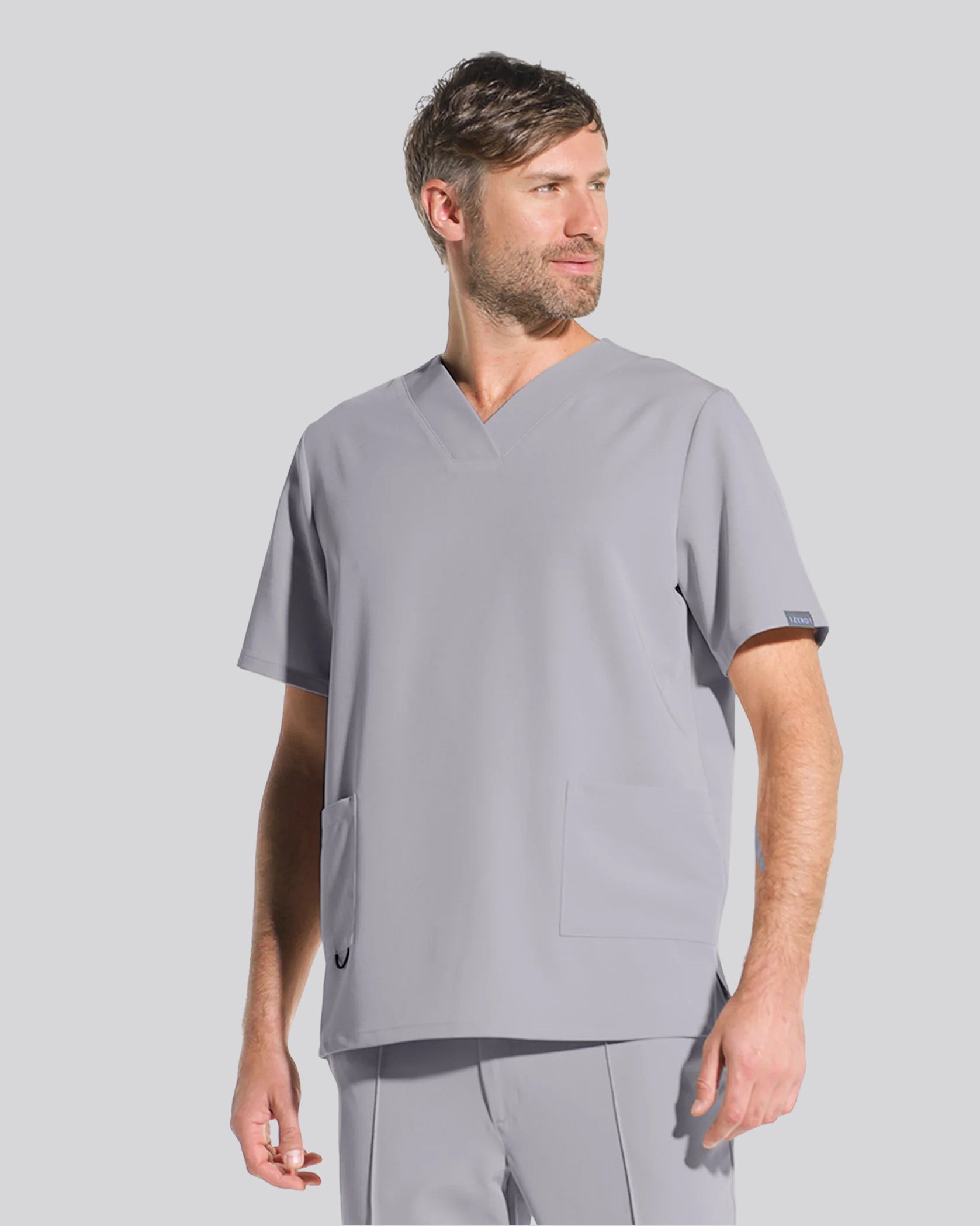 RAND bluza medicala gri - Vedere frontala