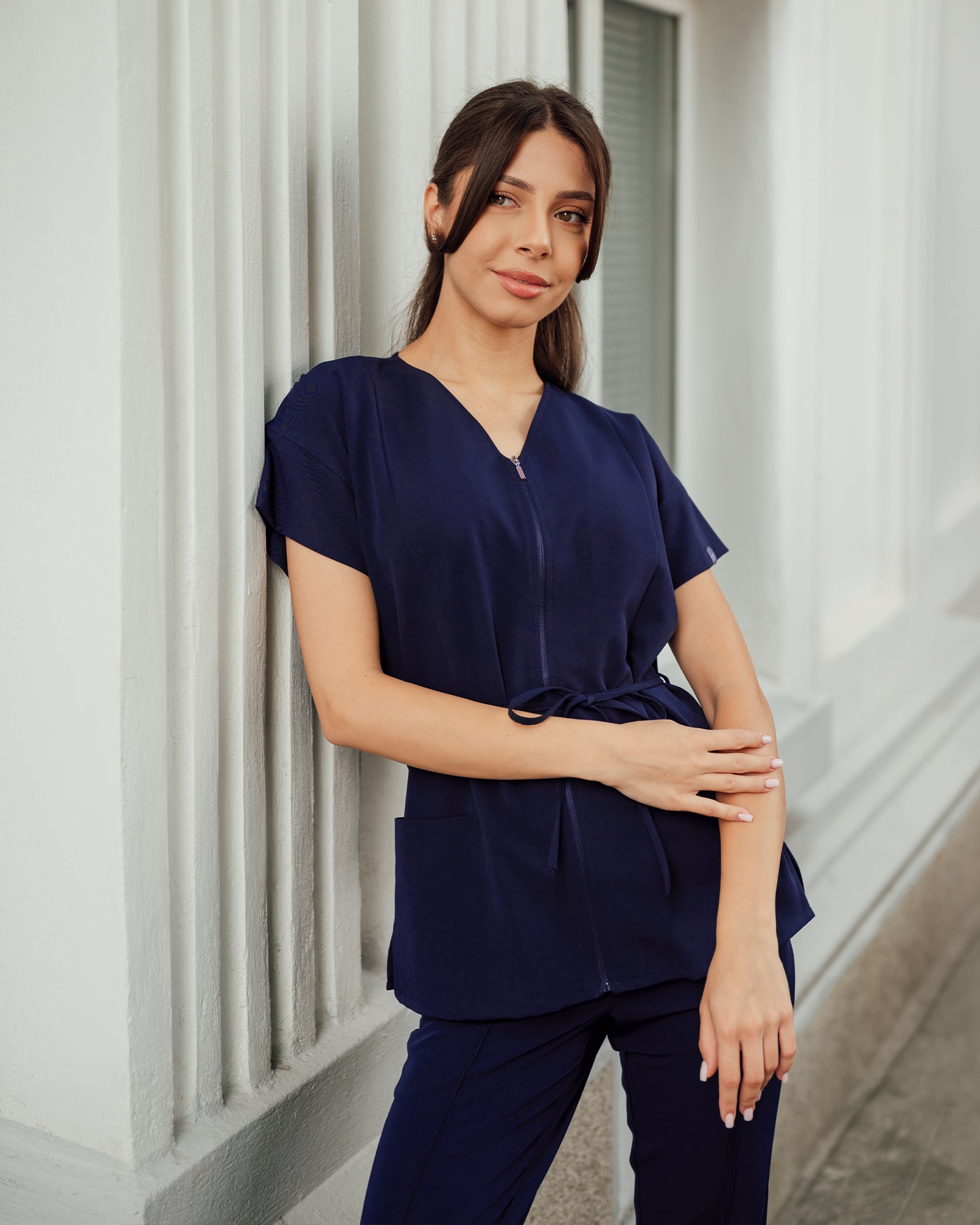 ROSA bluza medicala navy - Vedere frontala