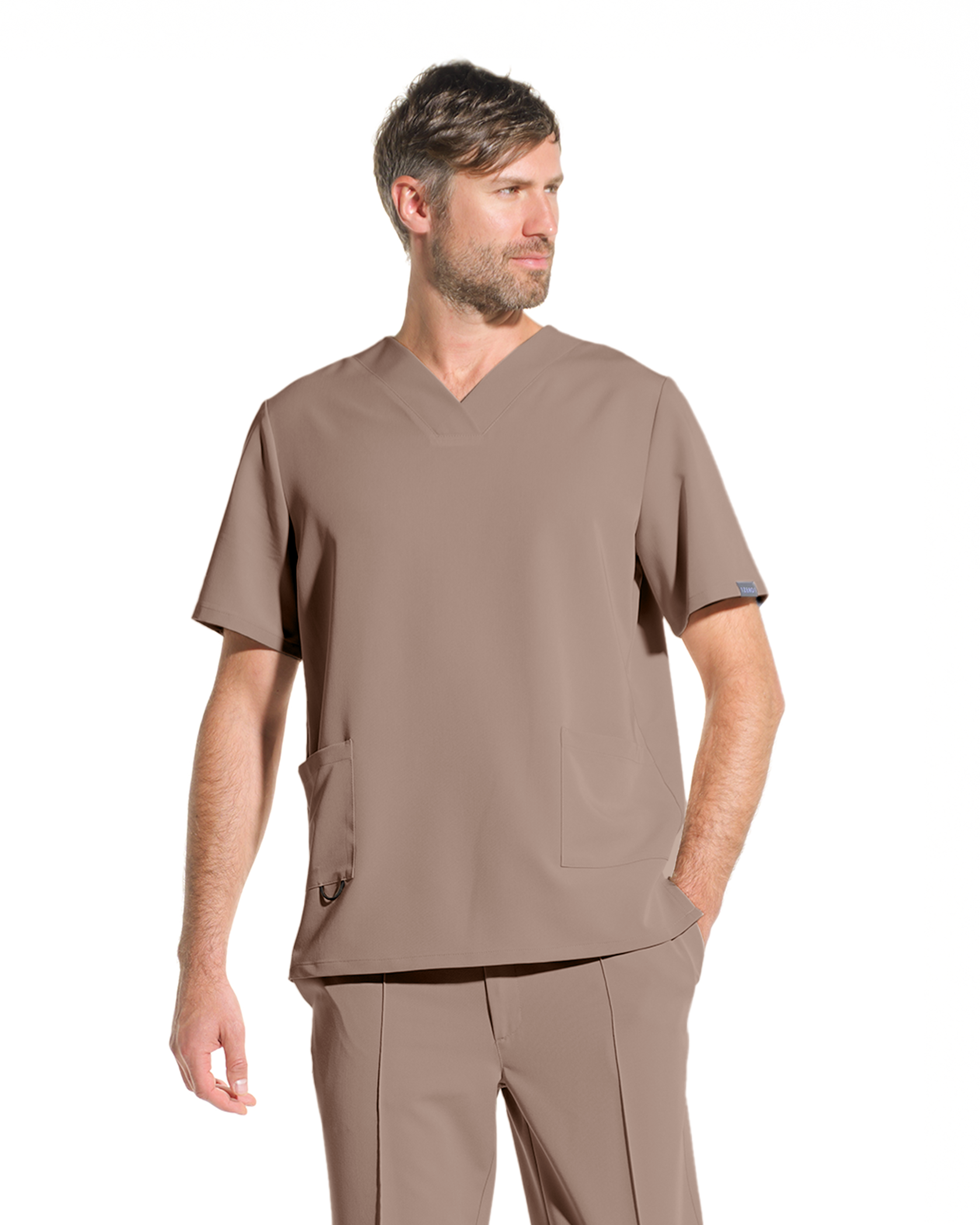RAND bluza medicala cappuccino - Vedere frontala