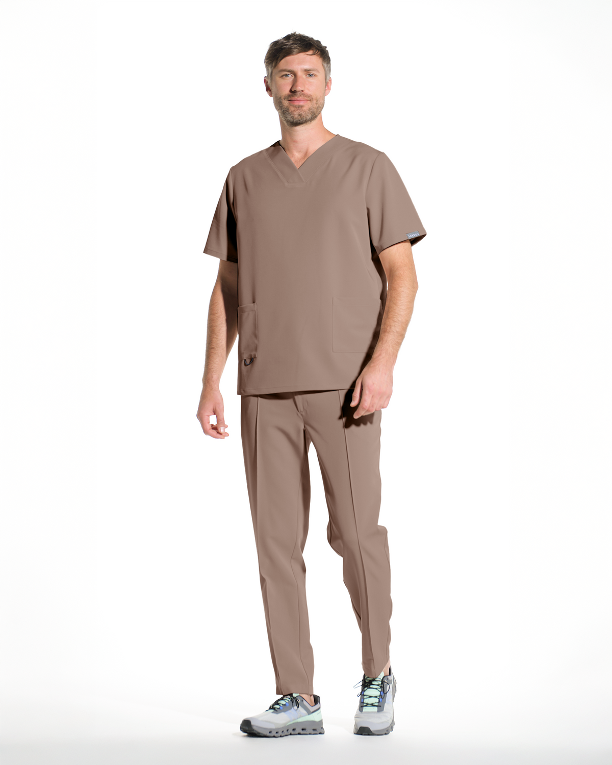 NORM pantaloni medicali barbati cappuccino