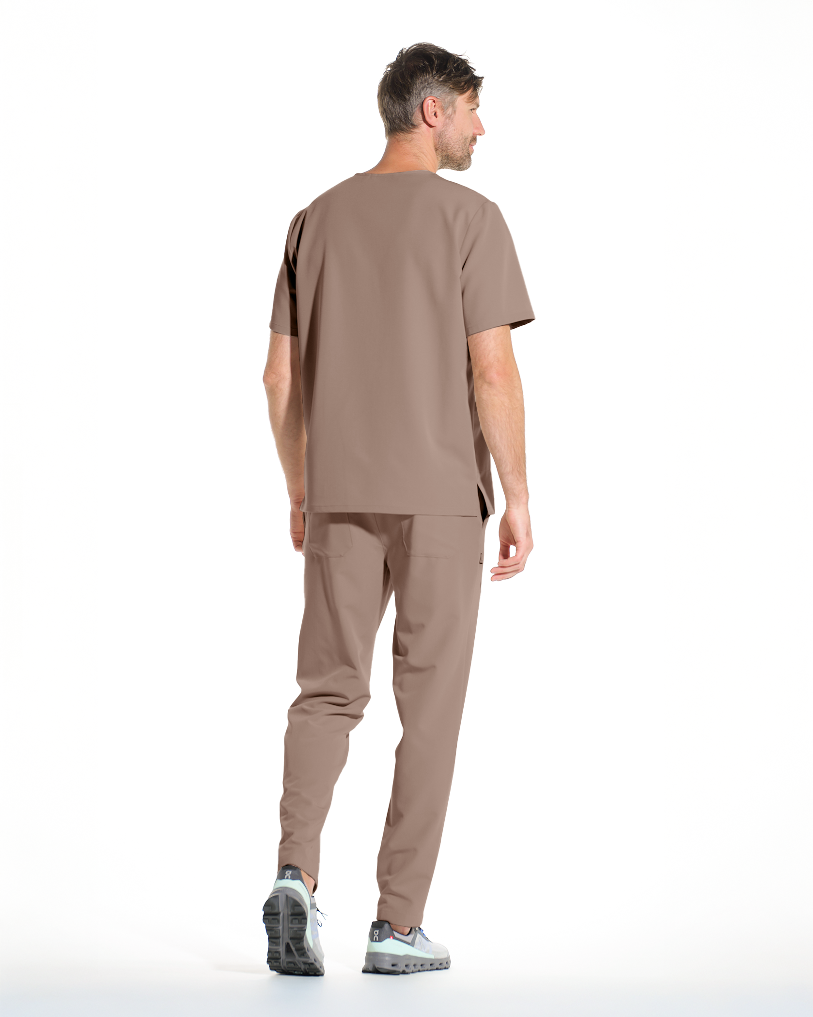 NORM pantaloni medicali barbati cappuccino - Imagine 5