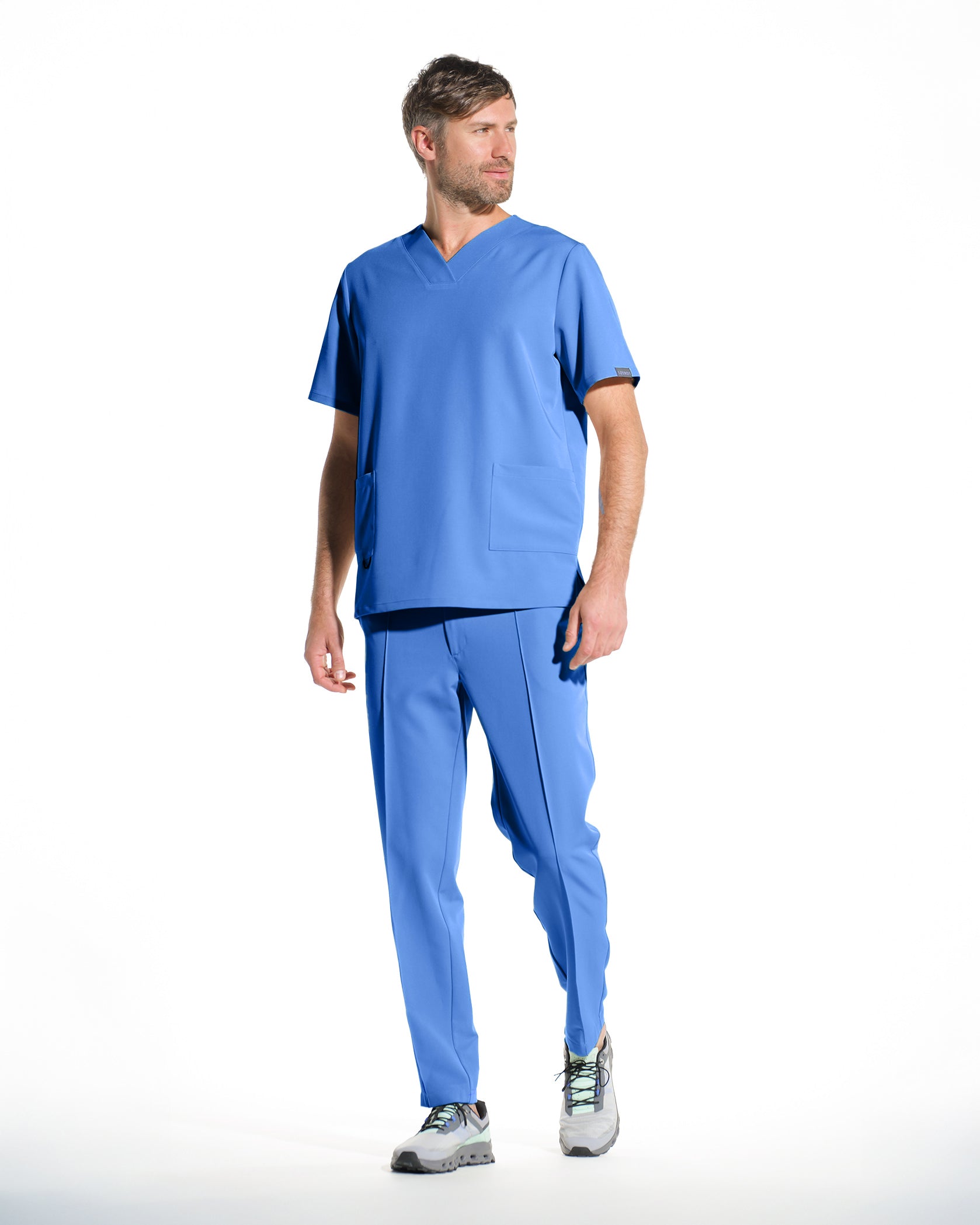 Pantaloni medicali barbati NORM ciel - Bild 3