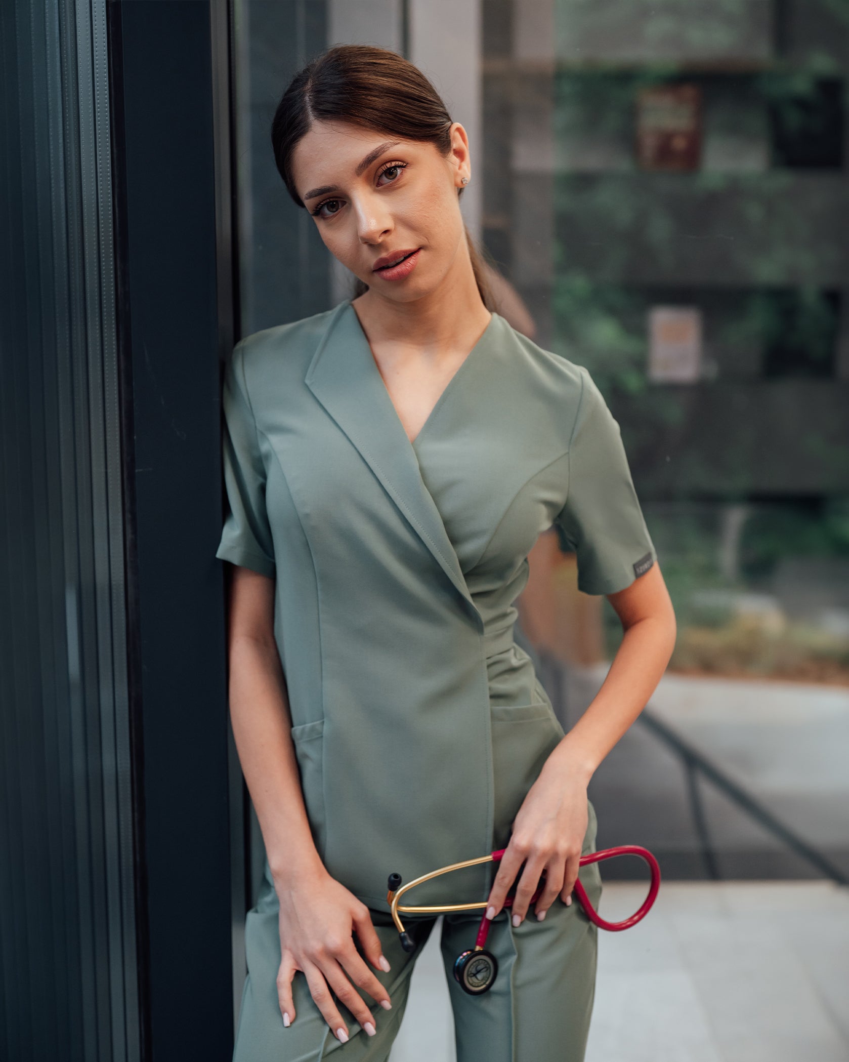 SIENA bluza medicala jad - Vedere frontala