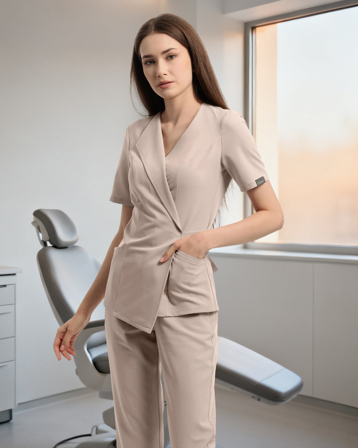 SIENA bluza medicala latte