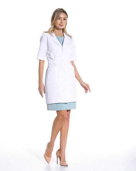 Halat medical dama SELENE alb