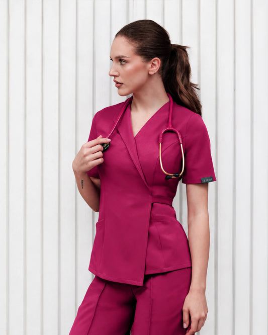 SIENA bluza medicala magenta