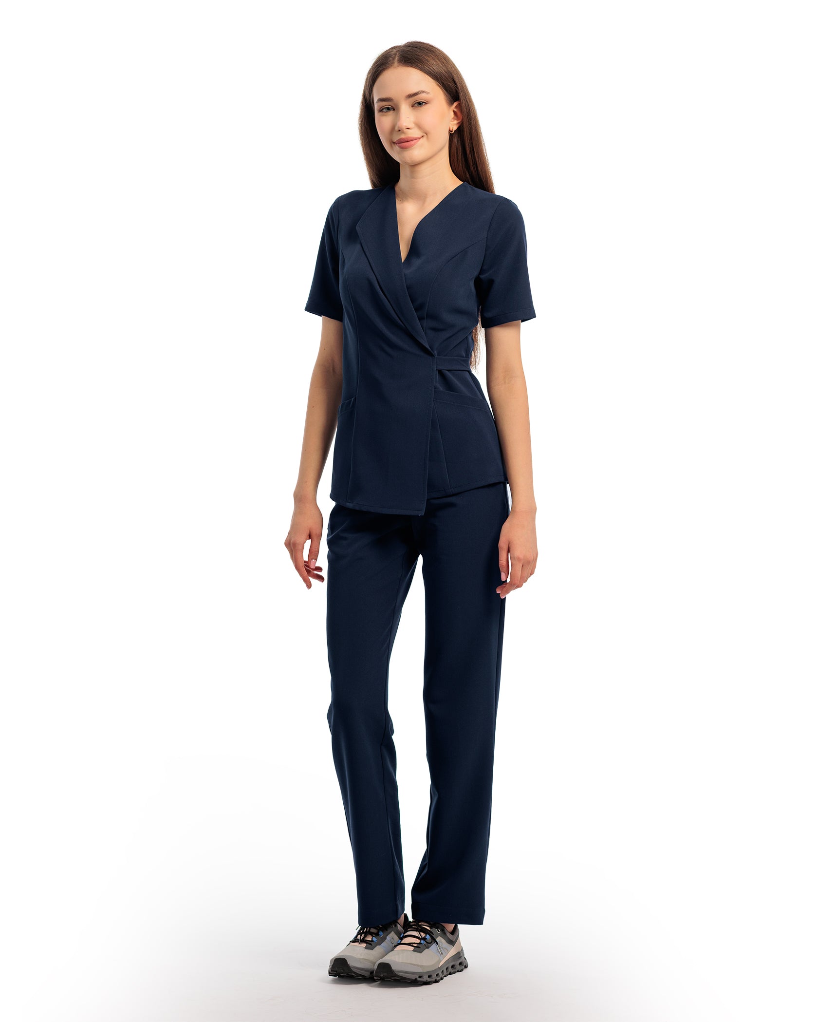 SIENA bluza medicala navy - Detalii close up