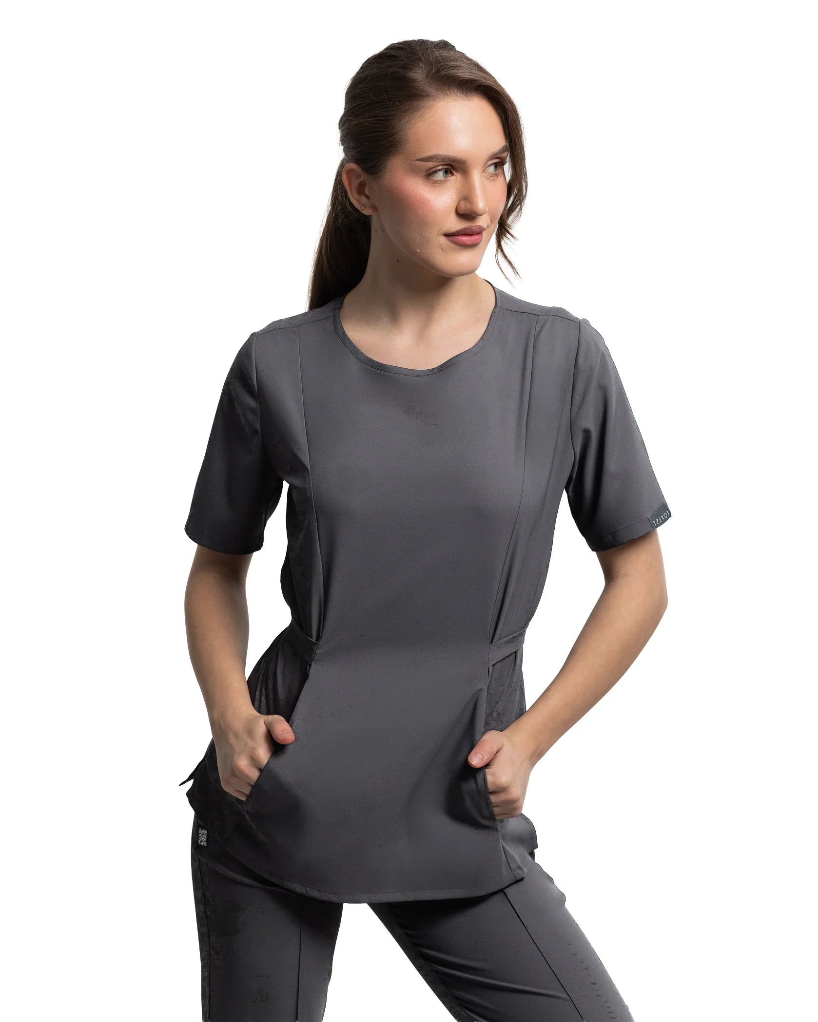 Costum medical CONTOUR Grafit - Detalii close up