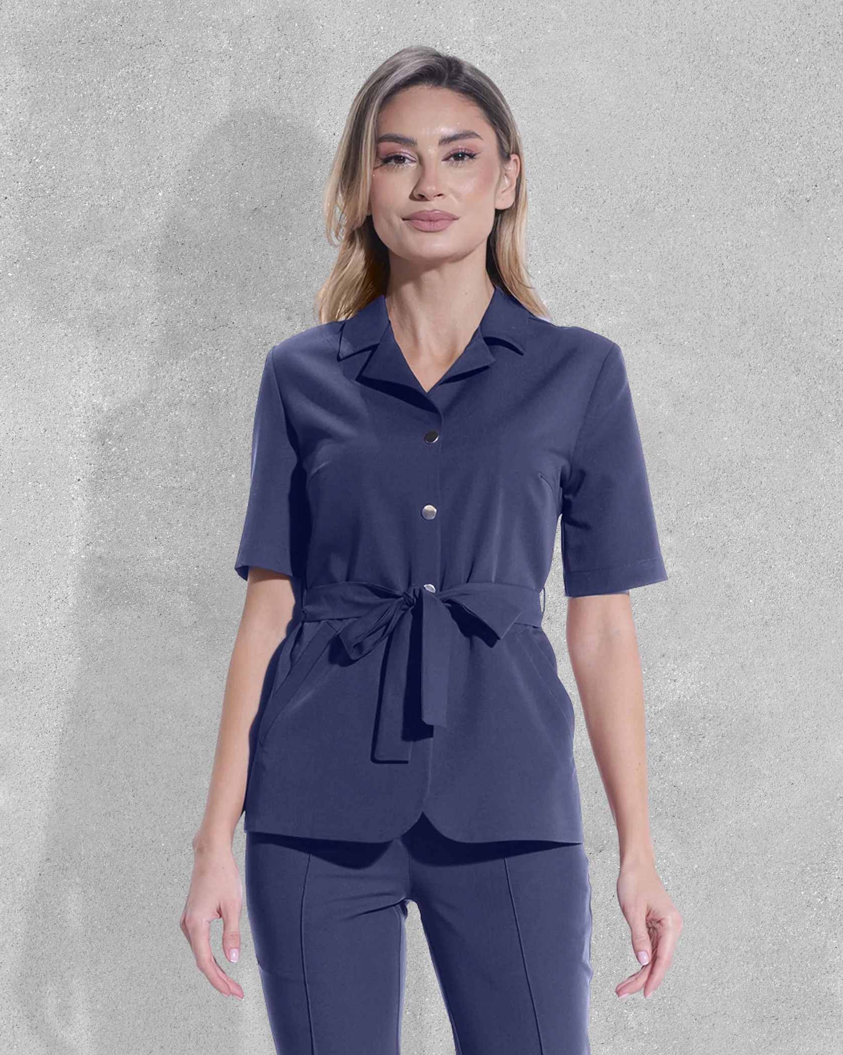 VENUS bluza medicala navy - Vedere frontala