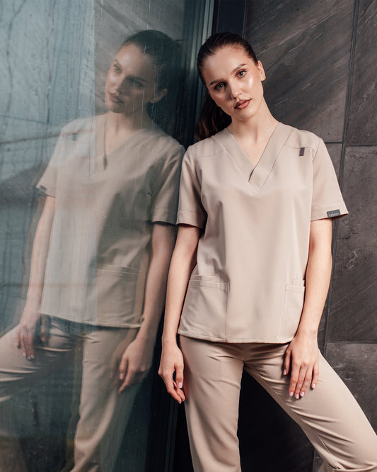 VERSO bluza medicala latte