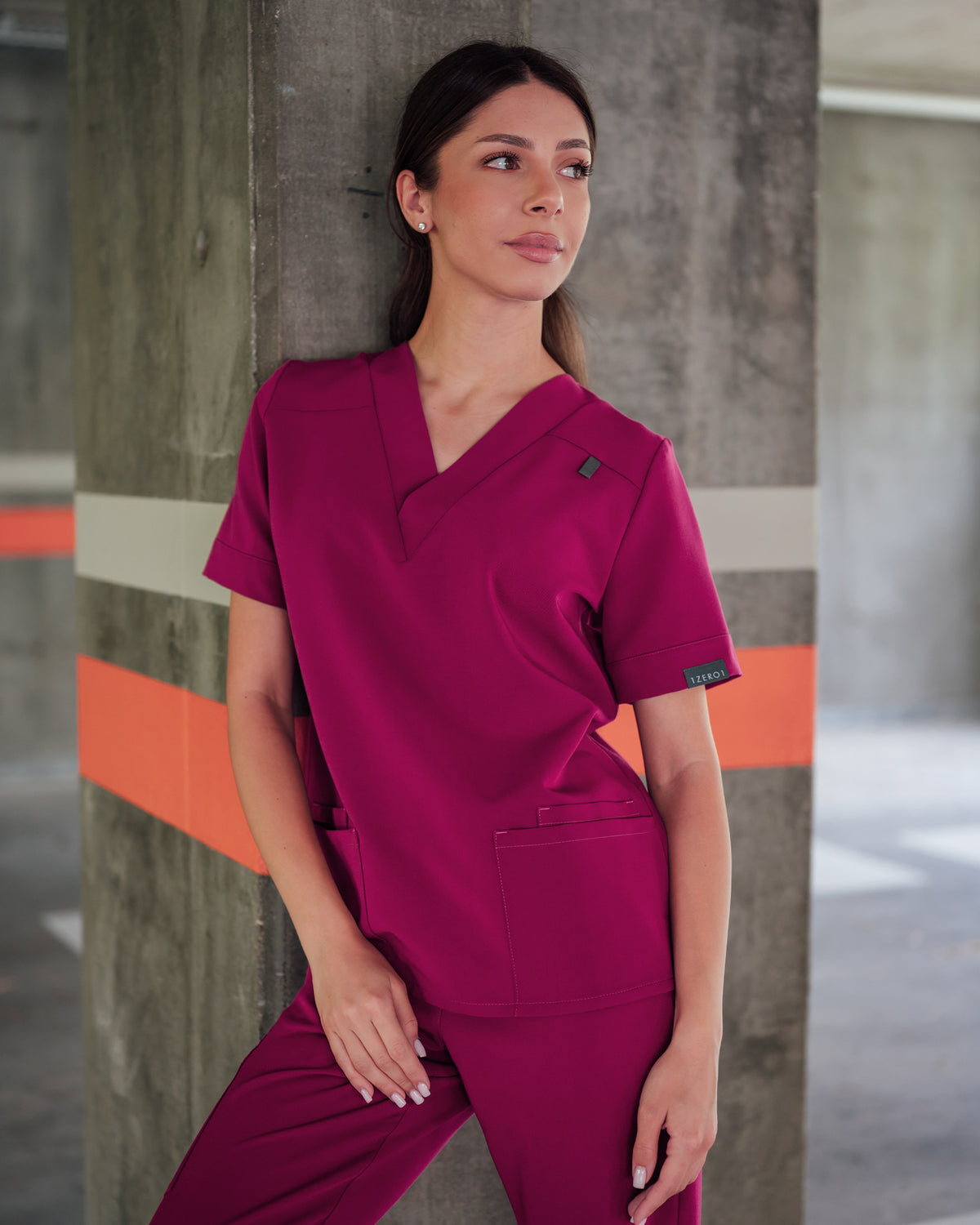 VERSO bluza medicala magenta