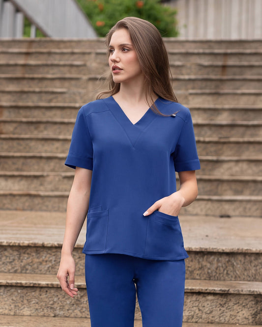 VERSO bluza medicala royal blue