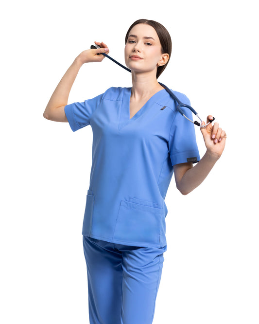 Bluza medicala VERSO ciel