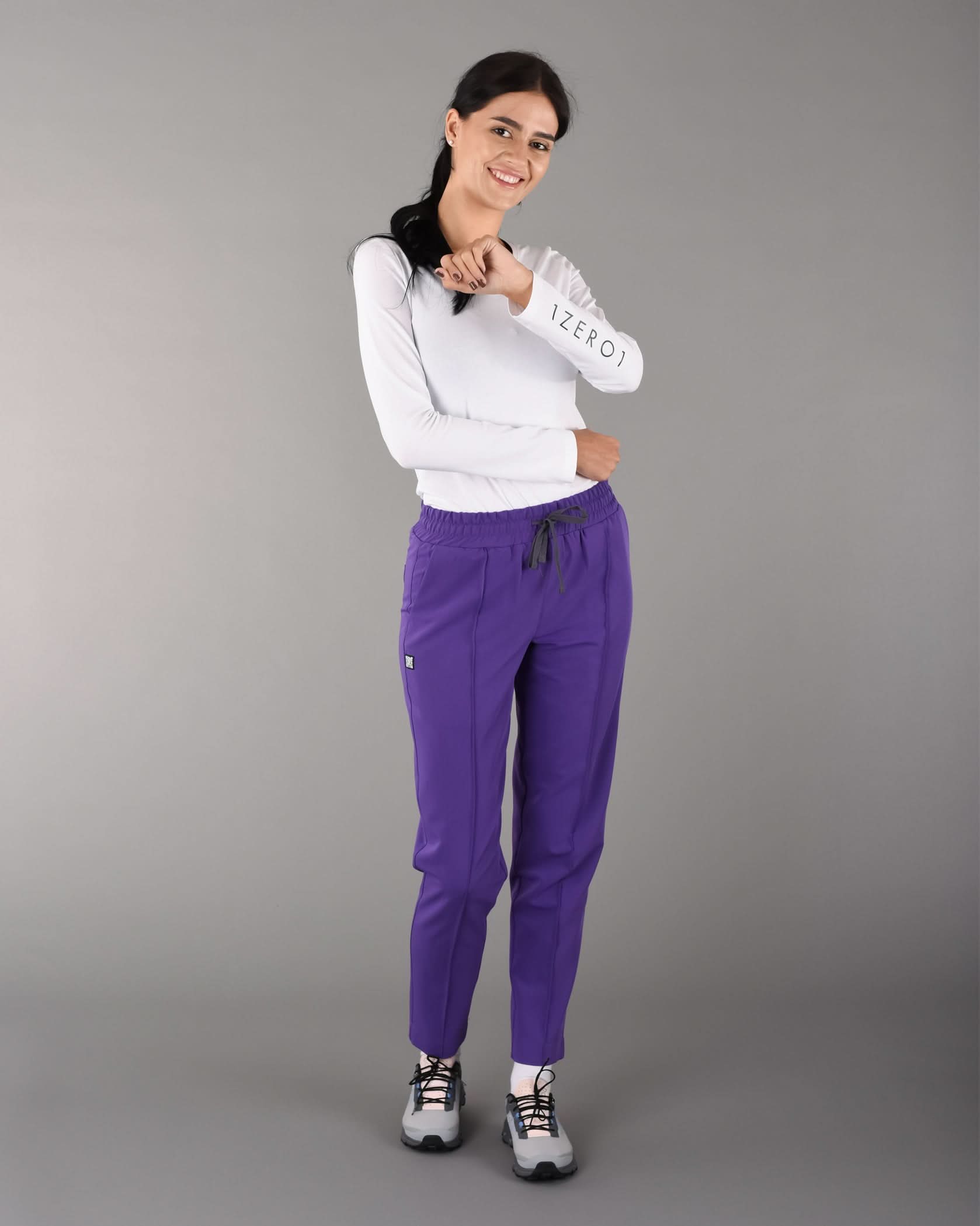 Bluza cu maneca lunga TRUE alb - 1zero1.ro