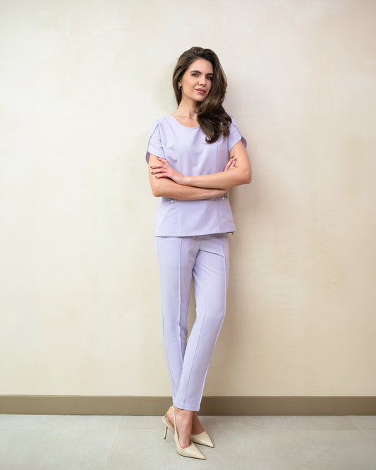 PETALI bluza medicala lila