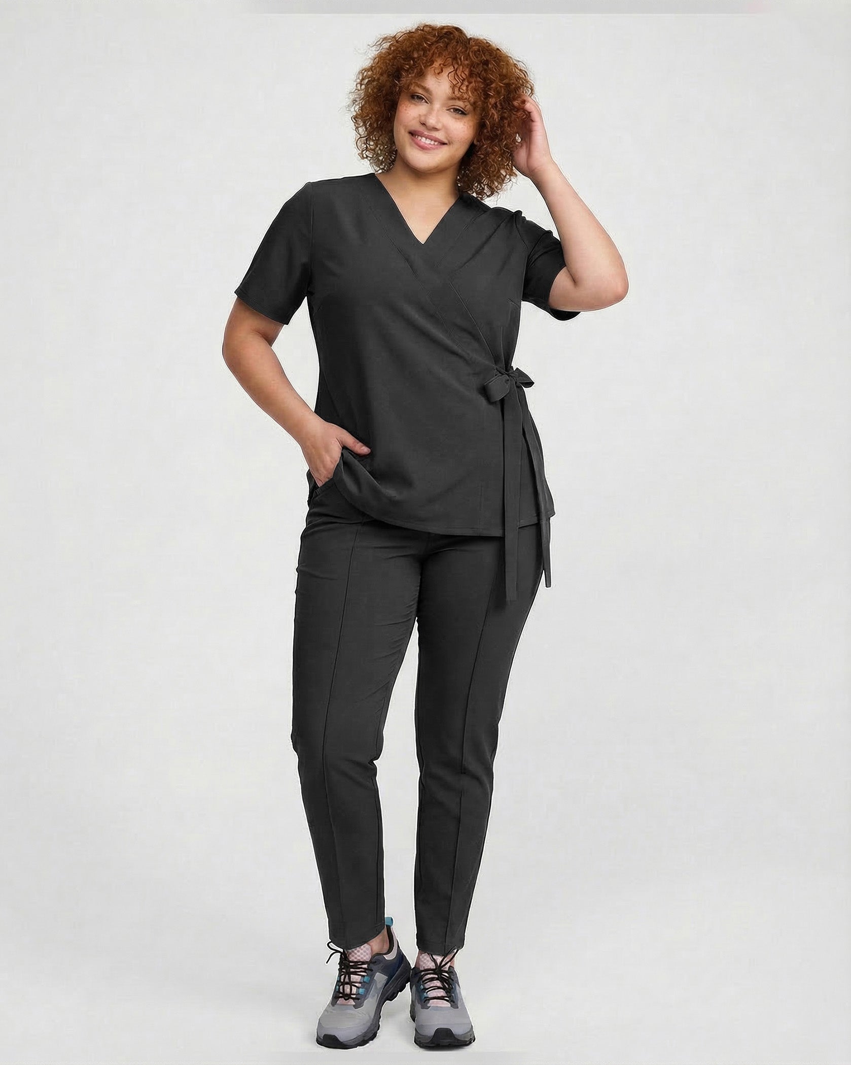 ANAIS Black Scrub Top - Image 6