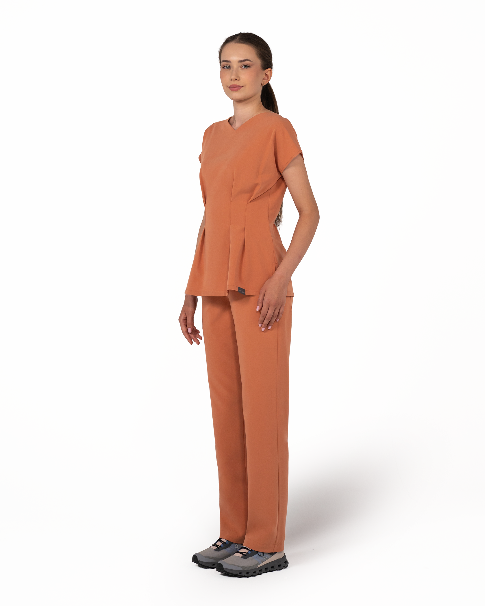 ANORA bluza medicala caramel - Imagine 6