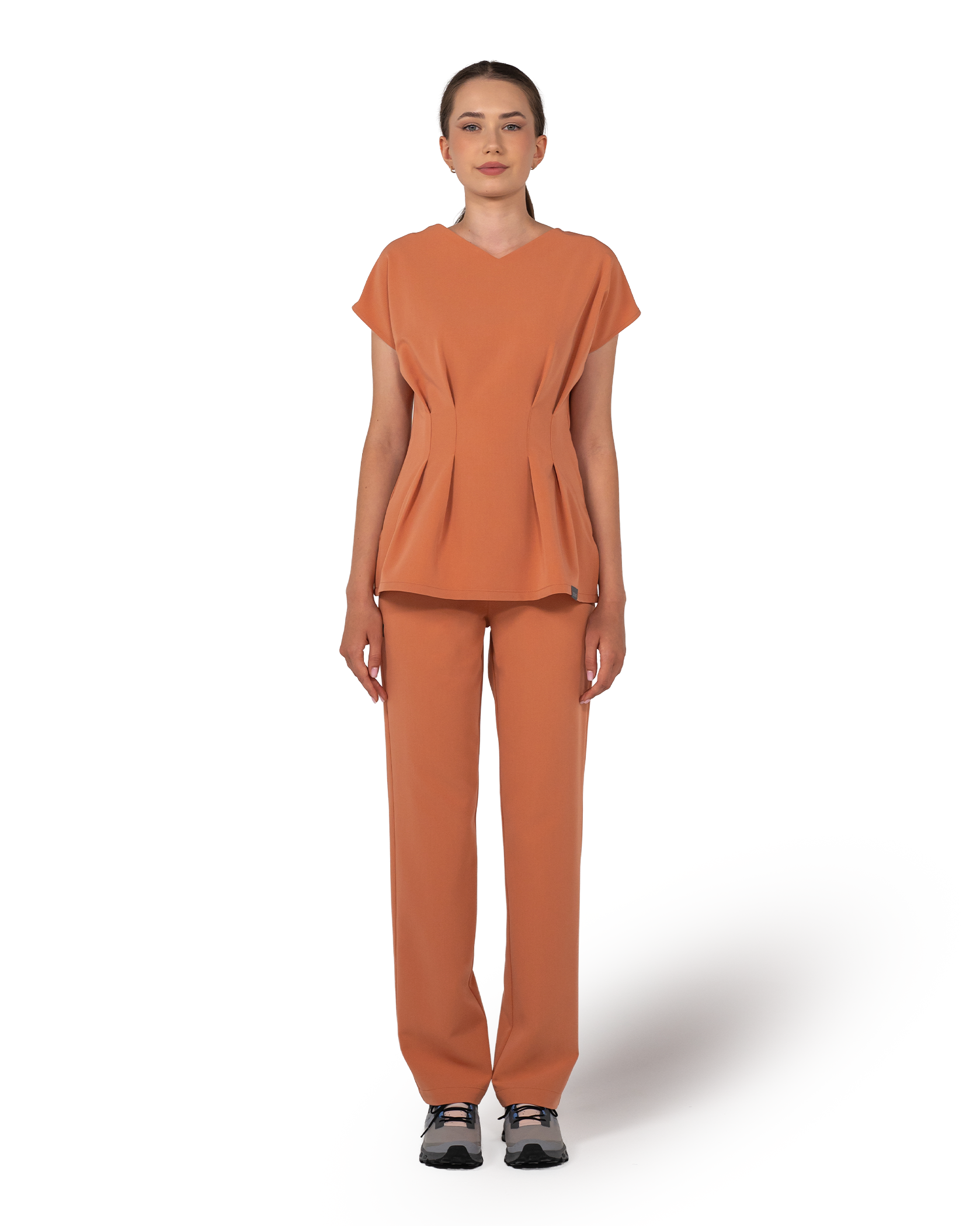 ANORA bluza medicala caramel - Imagine 3