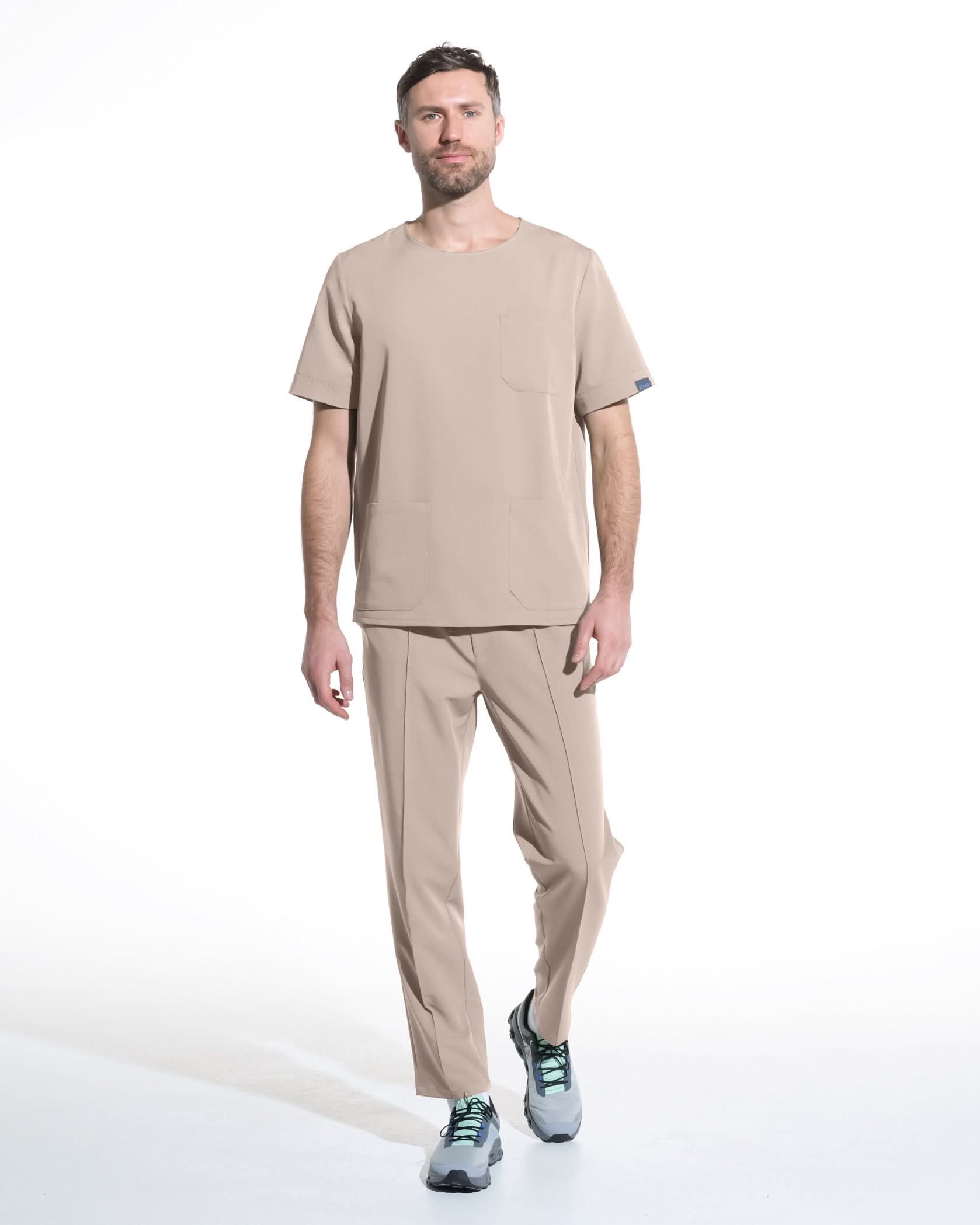 Bluza medicala barbati COSMO latte - 1zero1.ro