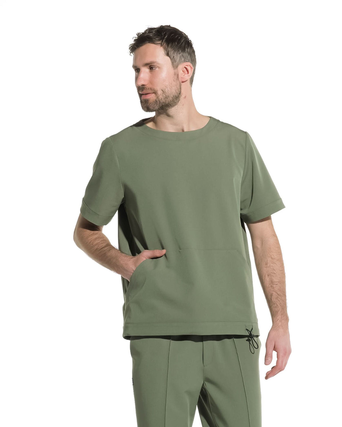 Bluza medicala barbati EVER olive - 1zero1.ro