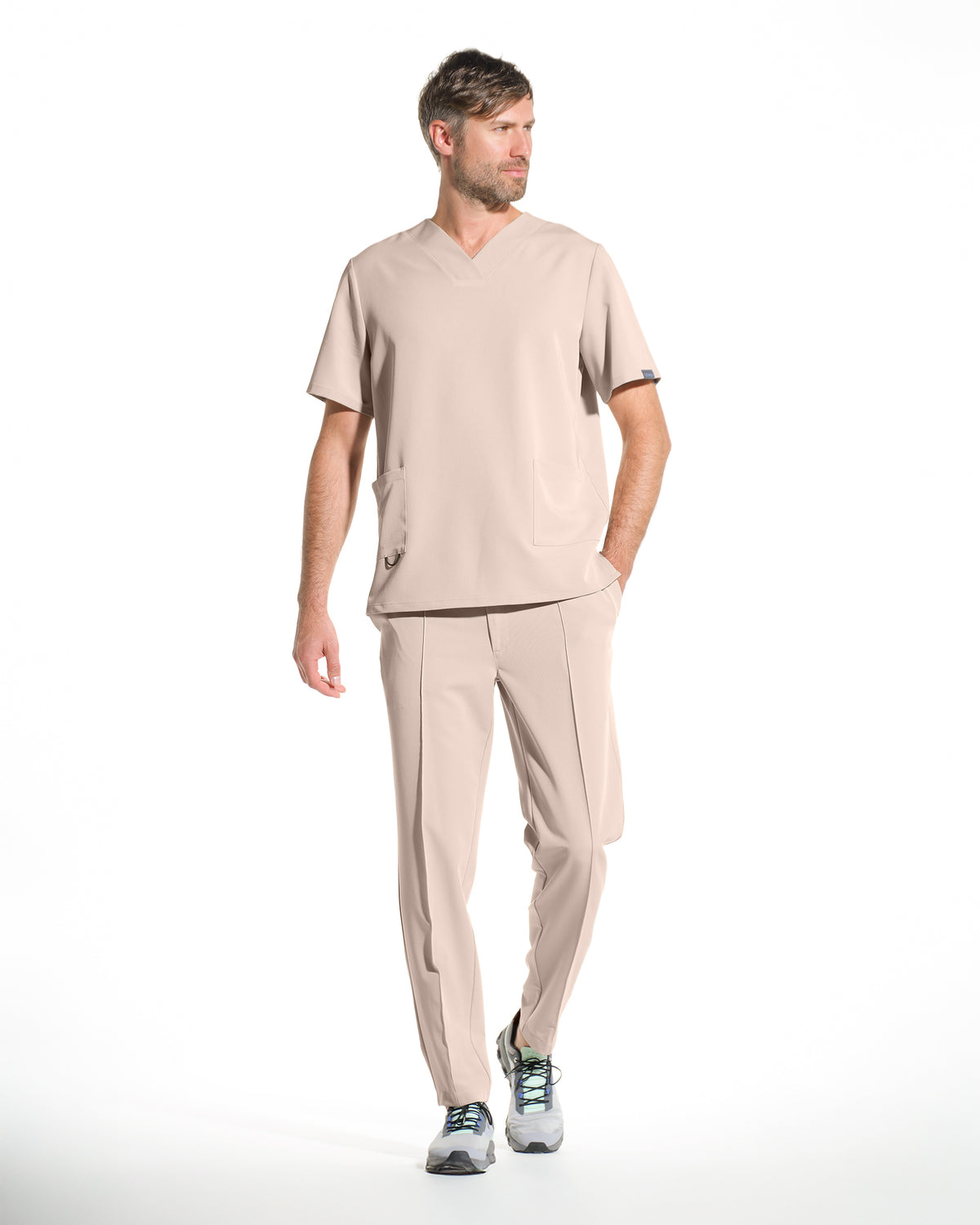 Bluza medicala barbati RAND latte