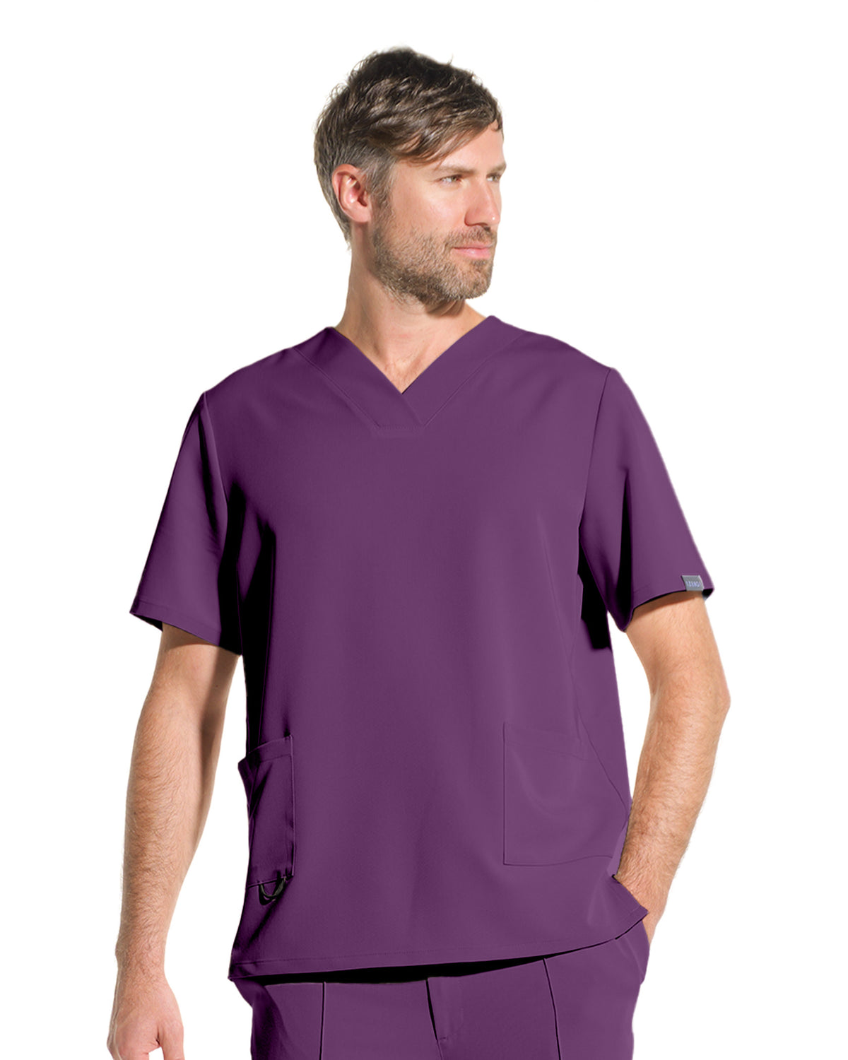 Bluza medicala barbati RAND plum