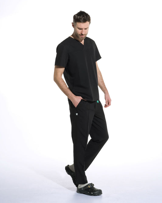 Pantaloni medicali barbati NORM negru - 1zero1.ro