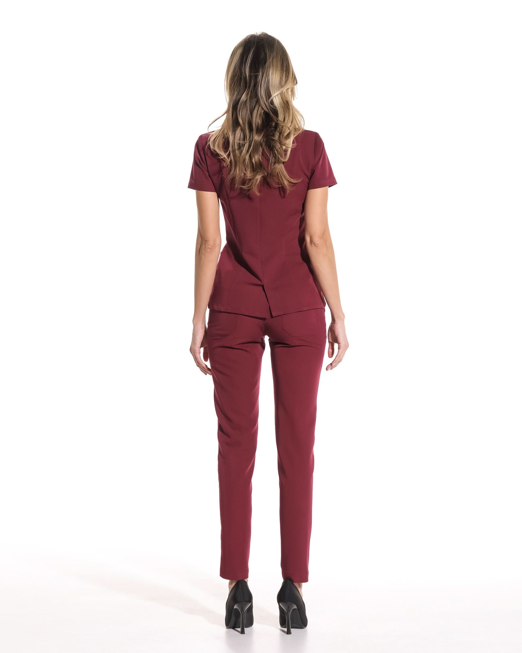 Bluza medicala PERLA bordo - 1zero1.ro