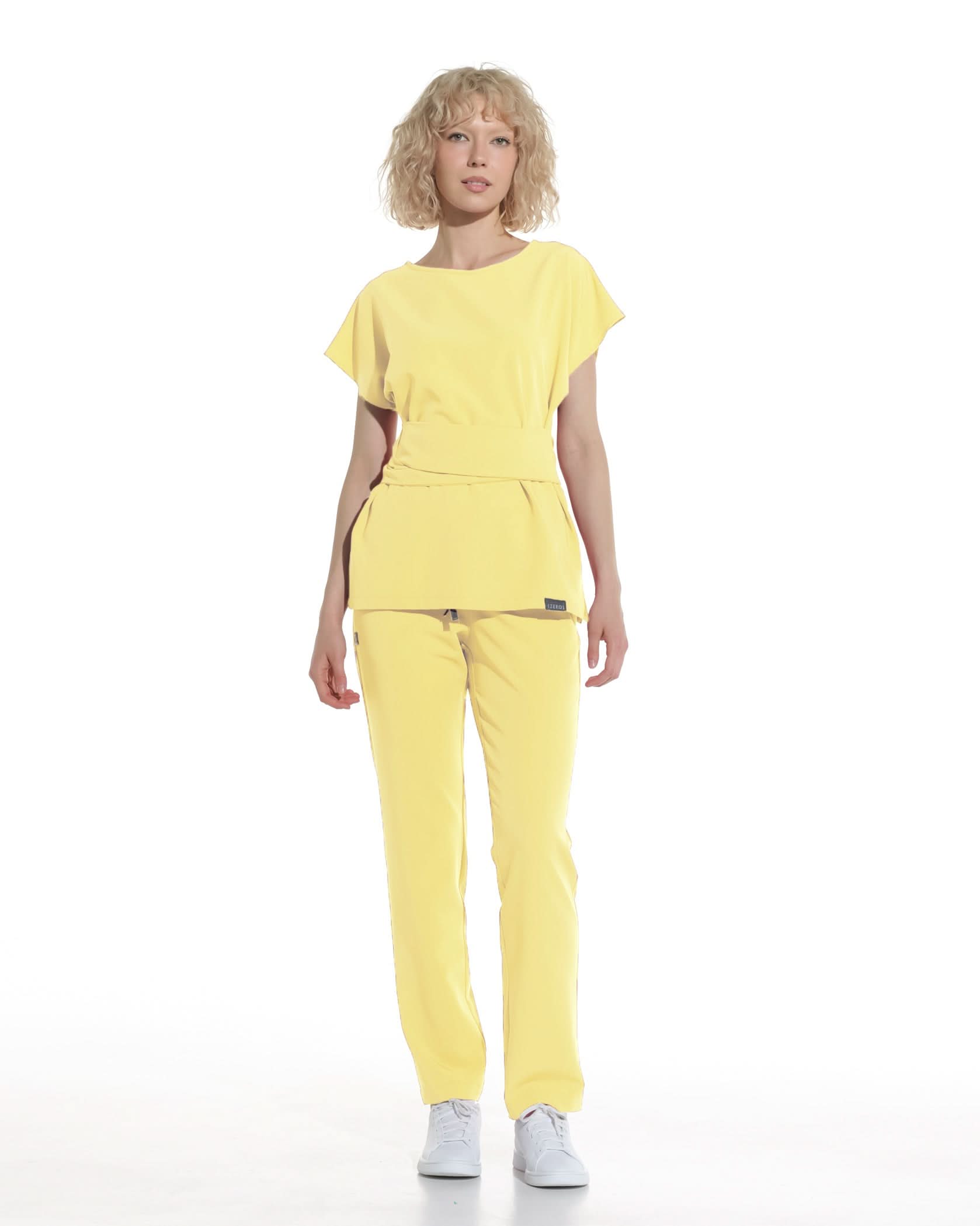 Pantaloni medicali drepti LINEA lemon - 1zero1.ro
