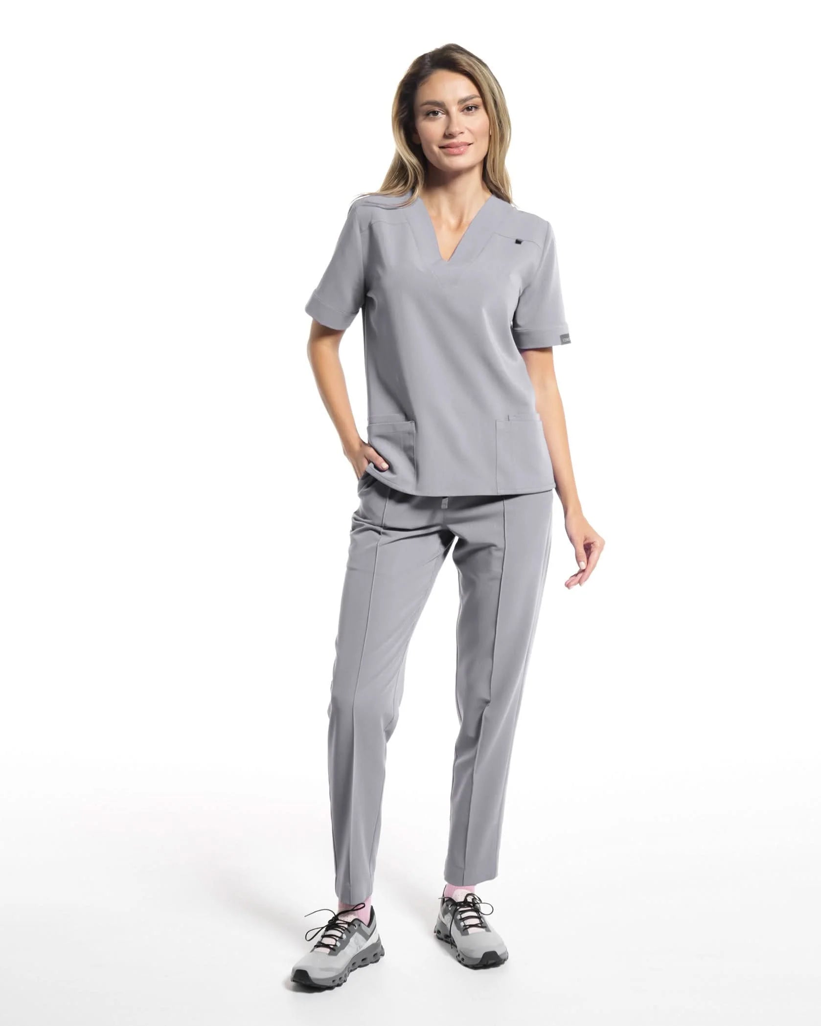 Costum medical CLASIC Gri - Imagine 5