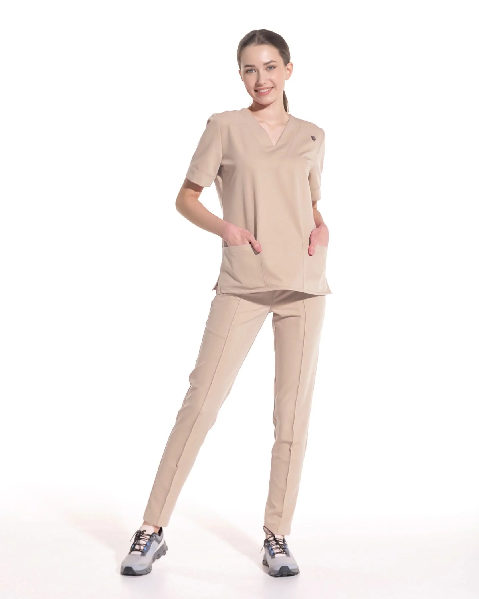 Costum medical CLASIC Latte - Imagine 4