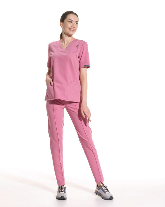 Costum medical CLASIC Rose Dust