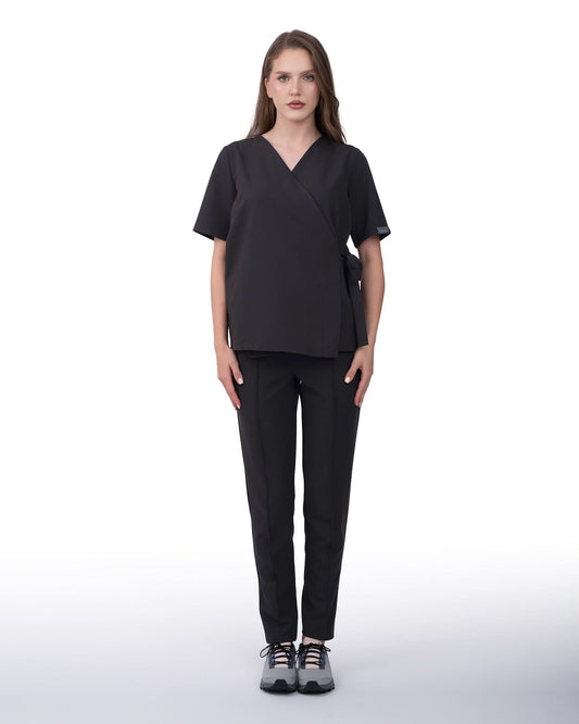 Bluza medicala ANAIS negru - 1zero1.ro