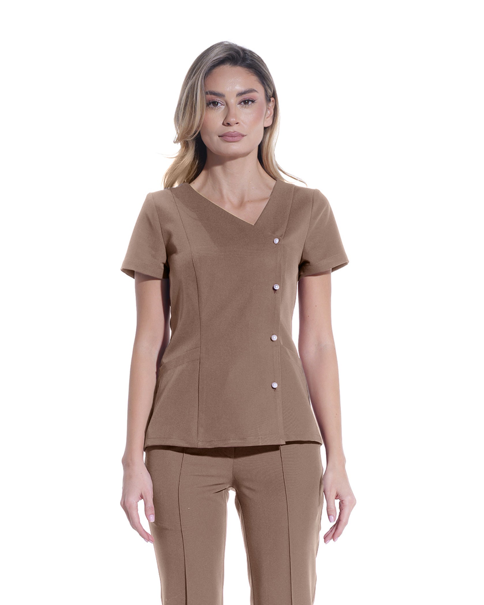 PERLA bluza medicala cappuccino - Imagine 3