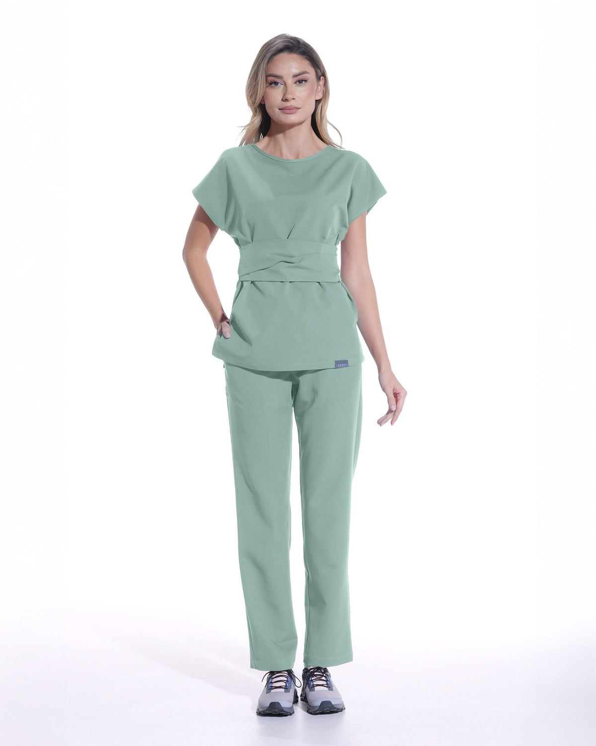 Bluza medicala CELESTE jad - 1zero1.ro
