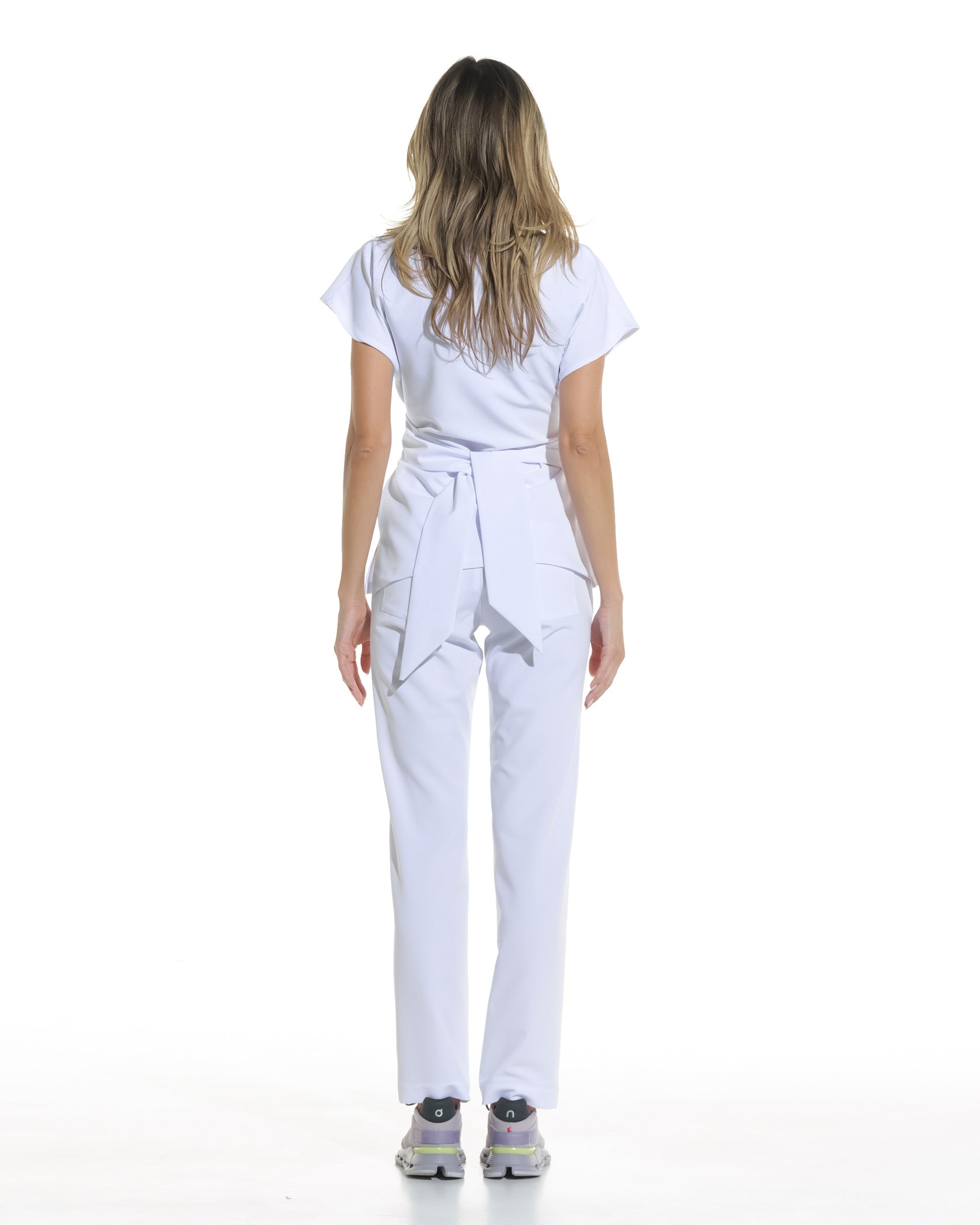 Bluza medicala CELESTE alb opac - Bild 4