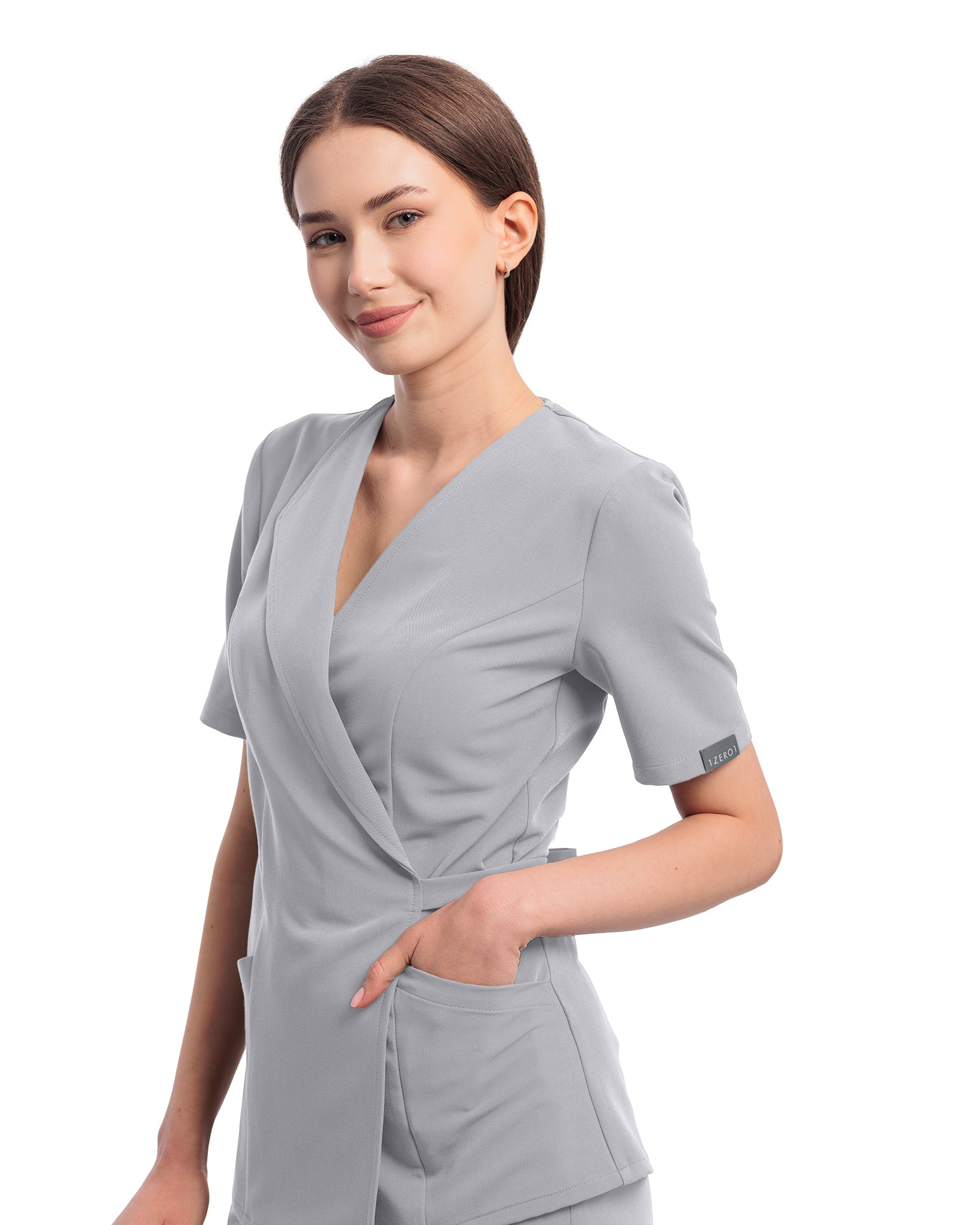 SIENA Grau Kasack - Detail Nahaufnahme