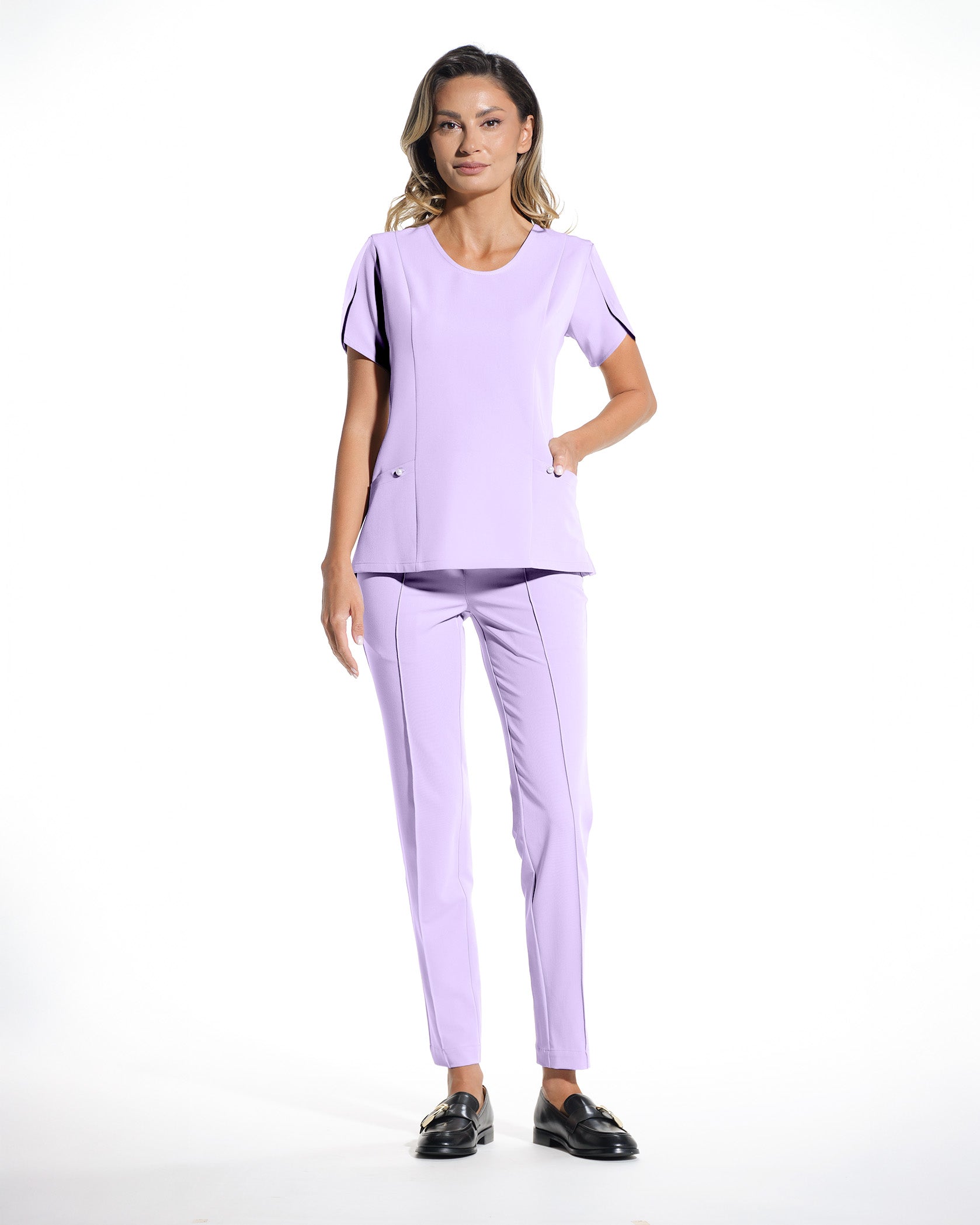 PETALI bluza medicala lila - Imagine 7