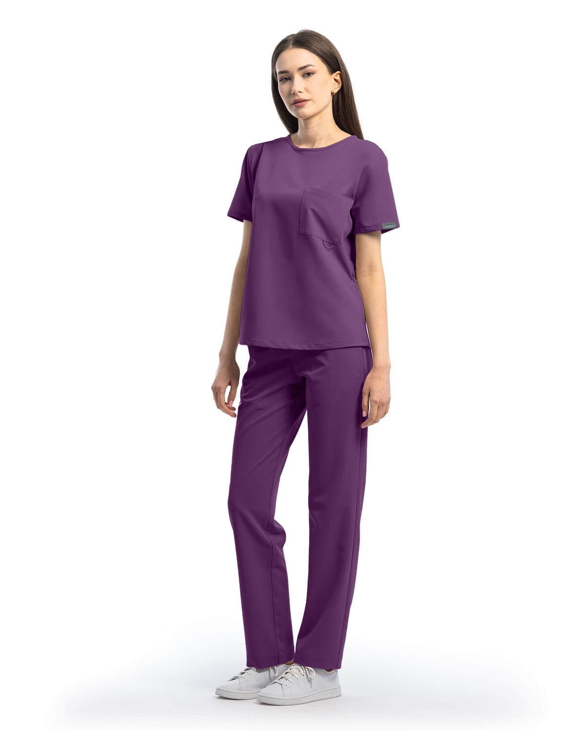 FLOW Plum Scrub Top