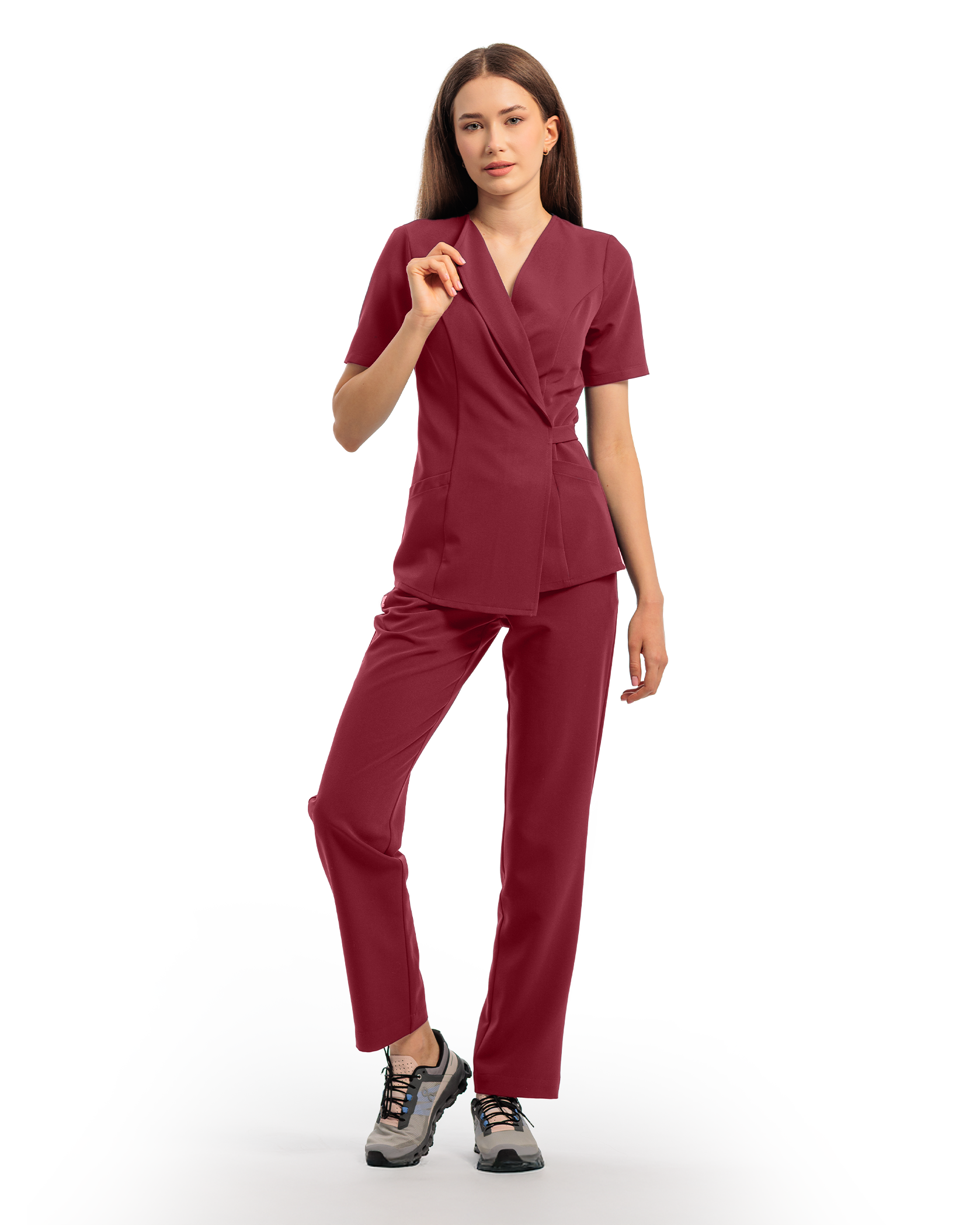 SIENA bluza medicala bordo - Imagine 3