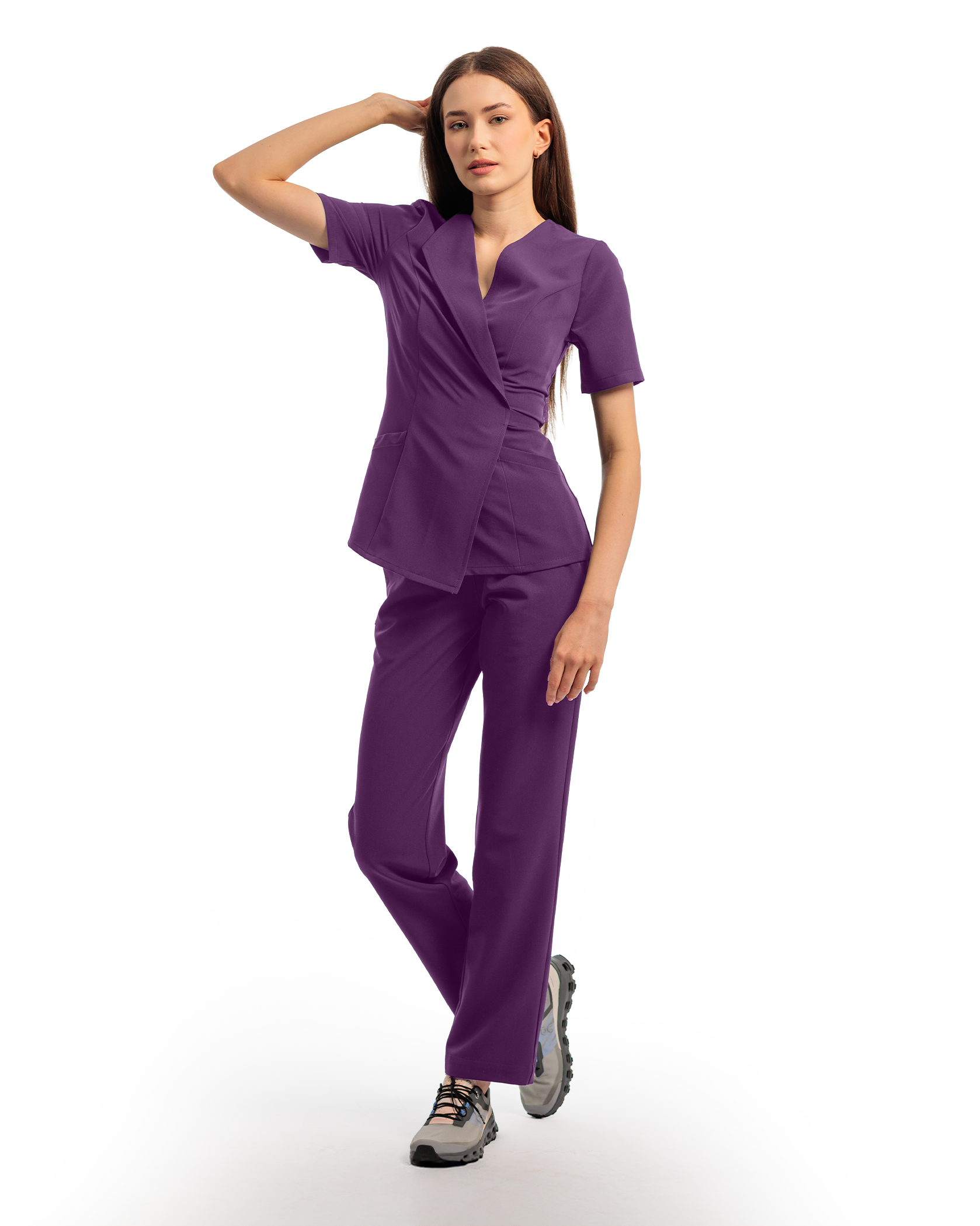SIENA bluza medicala plum - Imagine 3