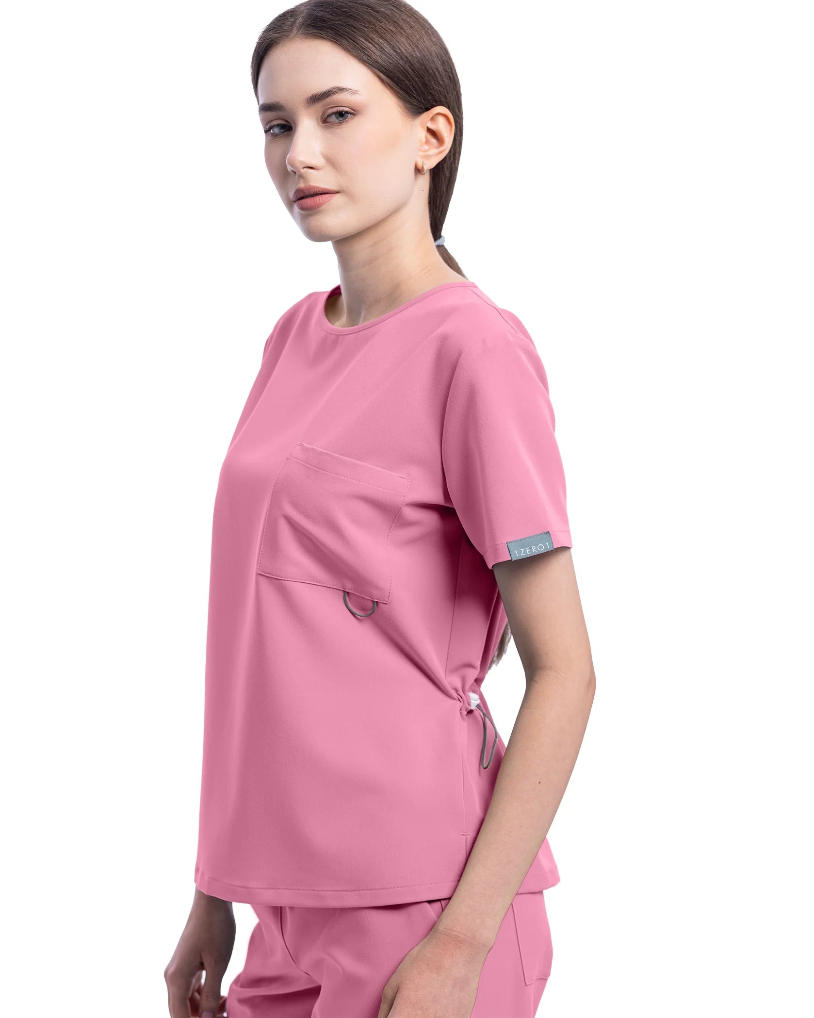 Costum medical ACTIVE Rose Dust - Detalii close up
