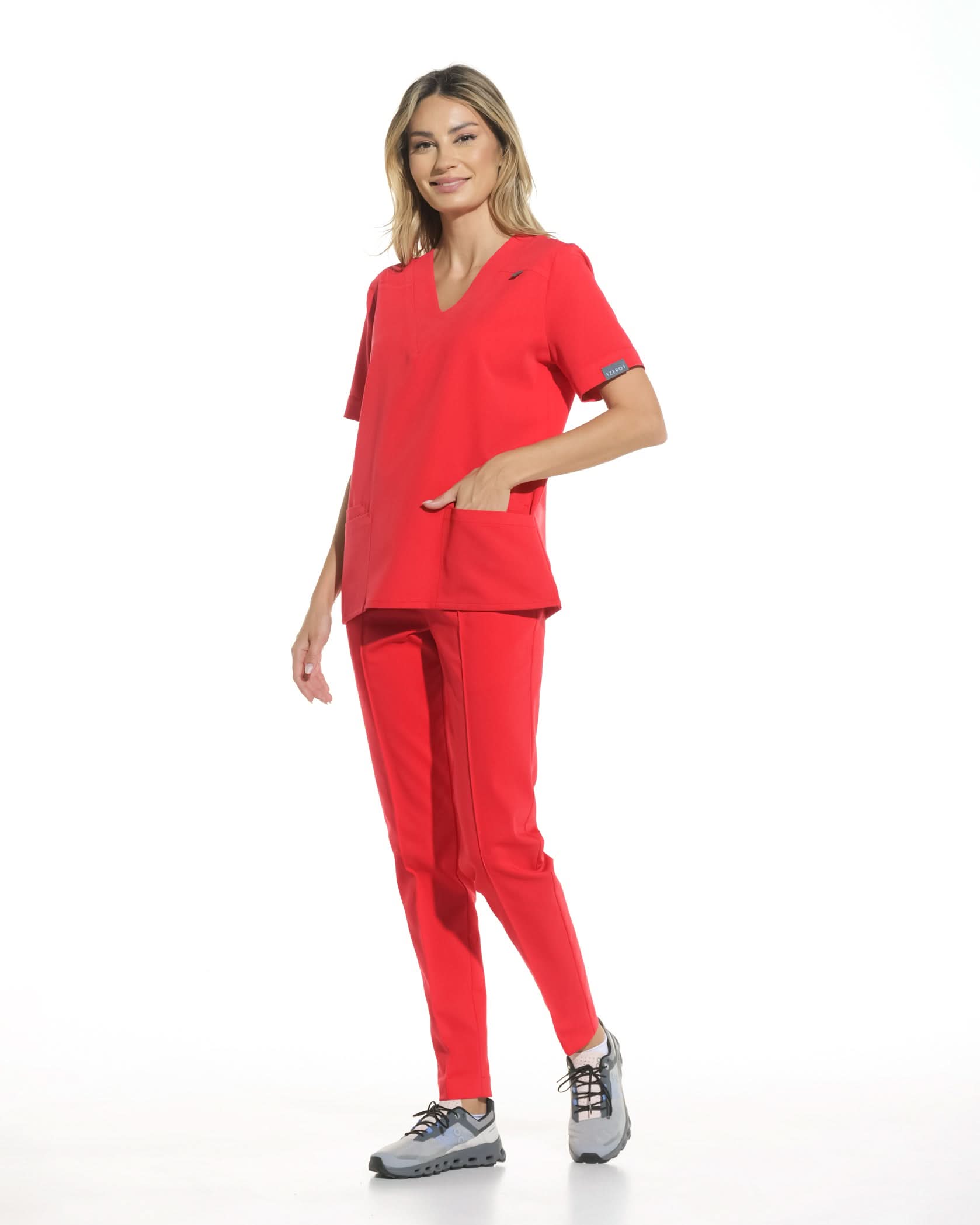 Bluza medicala VERSO rosu - 1zero1.ro