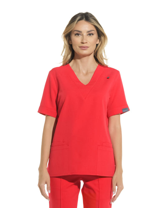 Bluza medicala VERSO rosu - 1zero1.ro