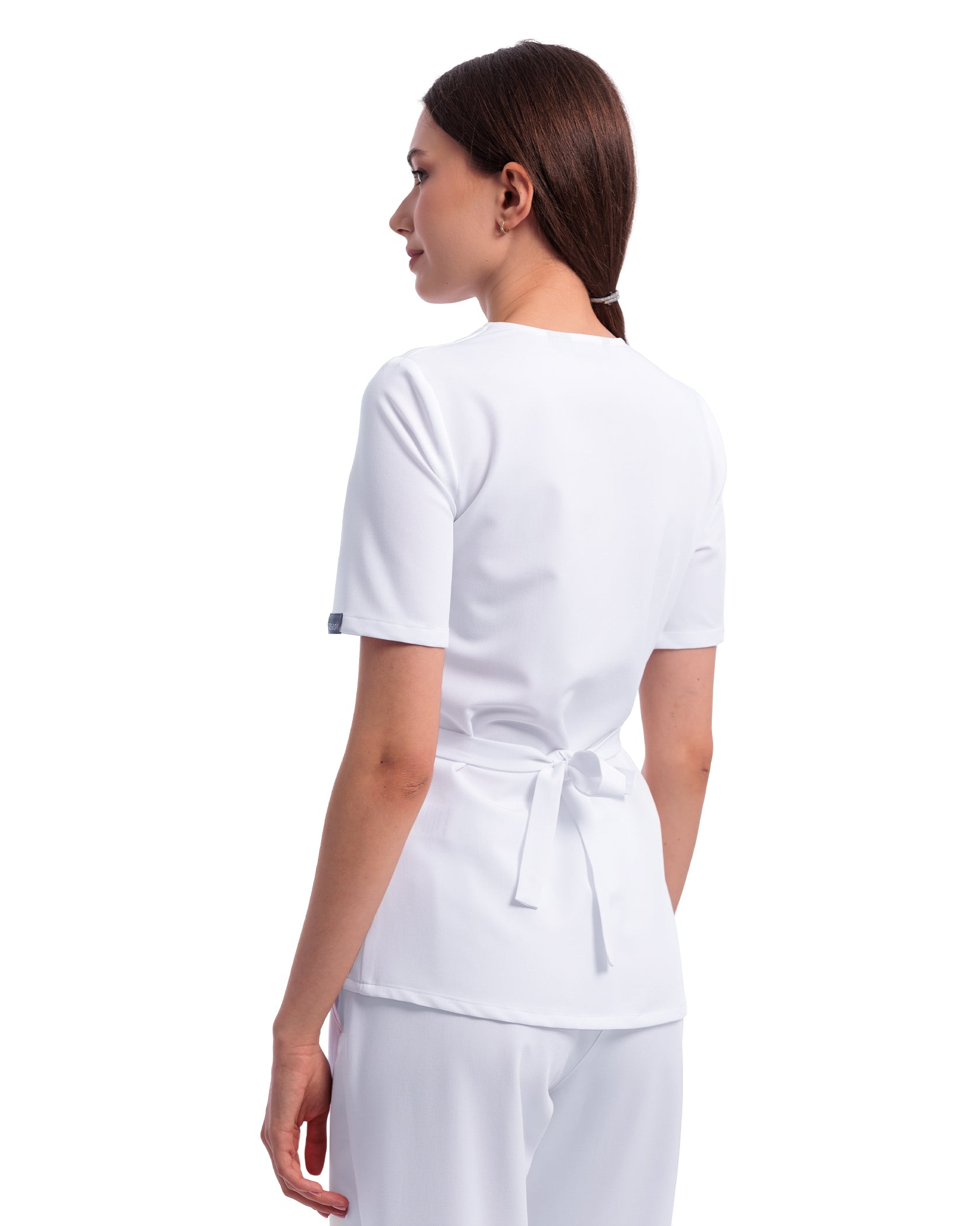 Bluza medicala SIENA alb - Imagine 3